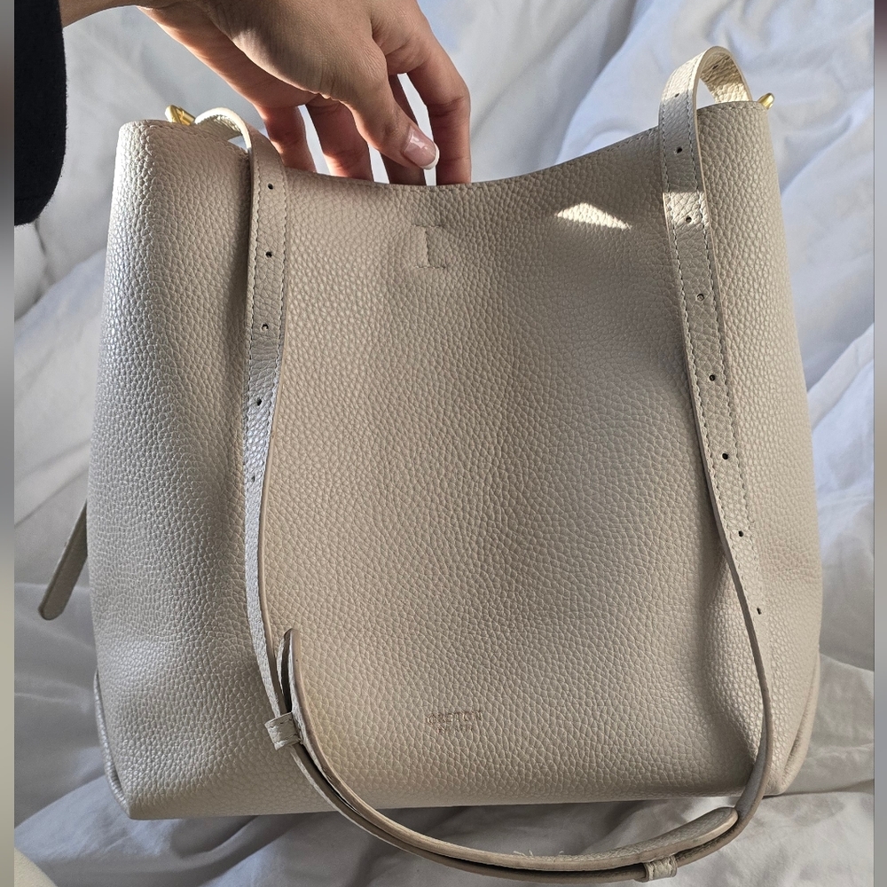 Oroton Margot  ivory hobo bag